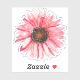 Adesivo Vintage Pink Sunflower Floral