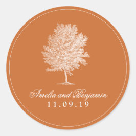 Adesivo Vintage Planetree Mapetree Round Sticker