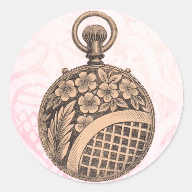 Adesivo Vintage Pocket Watch (Frente)