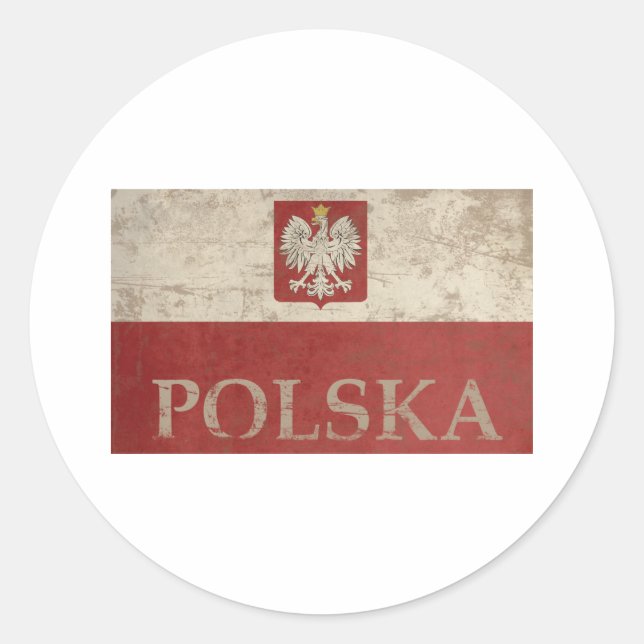 Adesivo Vintage Polska (Frente)