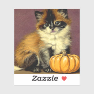 Adesivo Vintage Ragdoll Halloween Cat