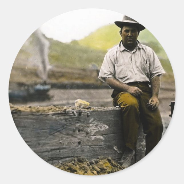 Adesivo Vintage Railroad Hobo (Frente)