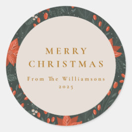 Adesivo Vintage Red Botanical Greenerescer Personalizado