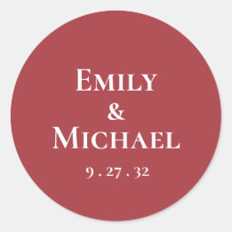 Adesivo Vintage Red Burgundy White Roses Names Sticker