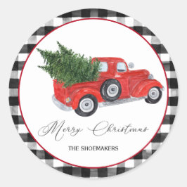 Adesivo Vintage Red Truck Buffalo - Natal