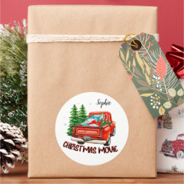 Adesivo Vintage Red Truck, Filme de Natal