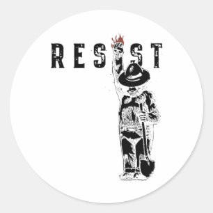 Adesivo Vintage Resist Bear Gráfico Distresso Estilo Retro