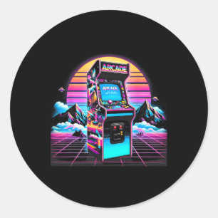 Adesivo Vintage Retro Arcade Vintage Arcade, 80 anos, anti