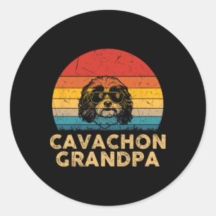 Adesivo Vintage Retro Cavachon Vovô Cachon Pai F