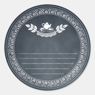 Adesivo Vintage Retro-Chalk, Recipiente E Vinheta-Presente