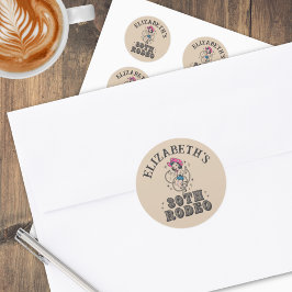 Adesivo Vintage Retro Cowgirl 30th Birthday Party