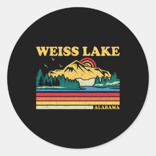 Adesivo Vintage Retro Familiar Férias Alabama Weiss Lake