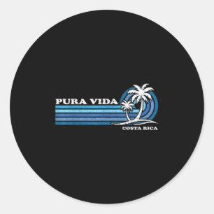 Adesivo Vintage Retro Férias De Verão Costa Rica Pura Vida