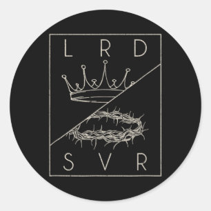 Adesivo Vintage Retro Jesus Senhor Cristão &amp; Salvador 