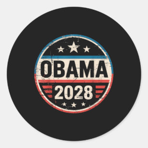 Adesivo Vintage Retro Obama Para O Presidente 2028 Tee