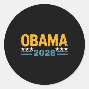 Adesivo Vintage Retro Obama Para Presidente 2028 Homens Mu