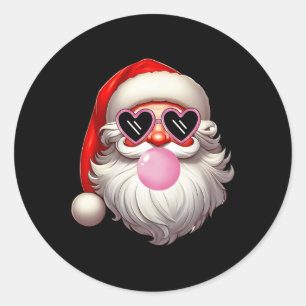 Adesivo Vintage Retro Papais noeis Bolha de Natal Goma Pin