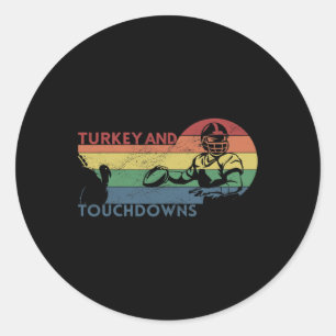 Adesivo Vintage Retro Turquia e Touchdowns F