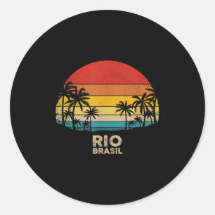 Adesivo Vintage Rio de Janeiro - Brasil Beach Souvenir