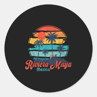 Adesivo Vintage Riviera Maya Mexico Beach Vibes Vaces S