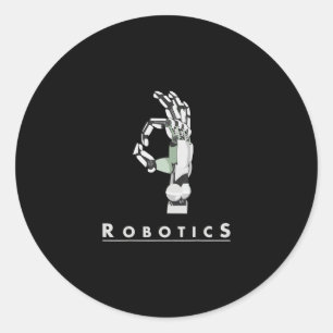 Adesivo Vintage Robotics Mão Robótica Lover Engraçado Pres