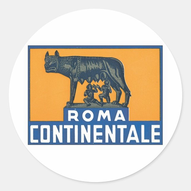 Adesivo Vintage Roma Continental (Frente)