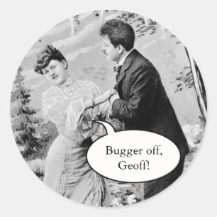 Adesivo Vintage romântica amante em um barco