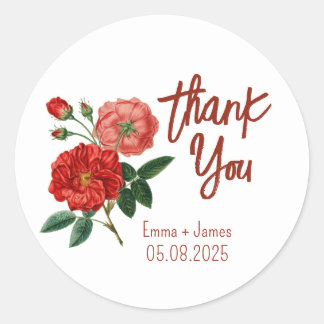Adesivo Vintage Rosa Obrigado Sticker