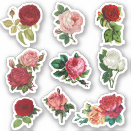 Adesivo Vintage Rosa Weding Scrapbook Stickers