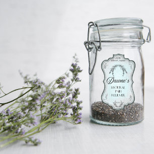 Adesivo Vintage Rosemary Antique Jar Botão