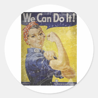 Adesivo Vintage Rosie The Riveter