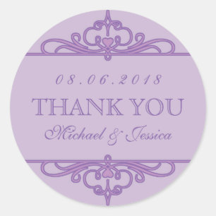 Adesivo Vintage Roxo Vintage Virl Ornaire Party Favor dos 