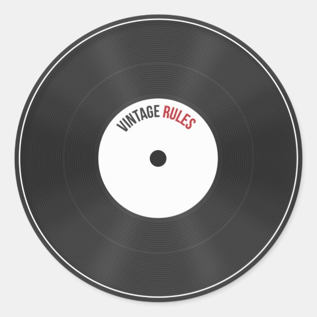 Adesivo Vintage Rules Sticker (Frente)