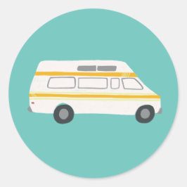 Adesivo Vintage RV Van Motorhome Campervan Cute Drath