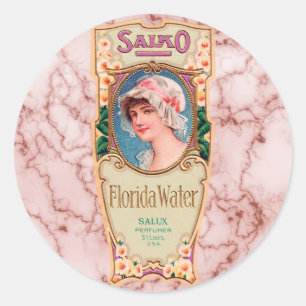 Adesivo Vintage Salko Florida Water Perfume Label