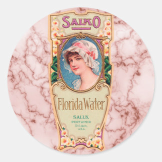 Adesivo Vintage Salko Florida Water Perfume Label