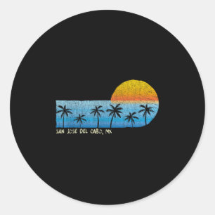 Adesivo Vintage San Jose Del Cabo, Mx Palm Trees &amp; Sol