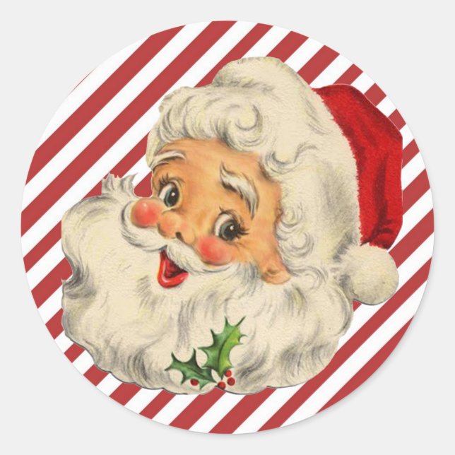 Adesivo Vintage Santa Claus (Frente)