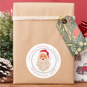 Adesivo Vintage Santa Claus Natal