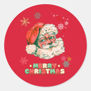 Adesivo Vintage Santa Clause Feliz Natal