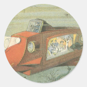 Adesivo Vintage Science Fiction Steampunk Subsea in Sea