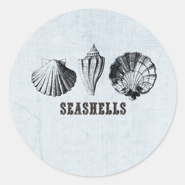 Adesivo Vintage Seashells (Frente)