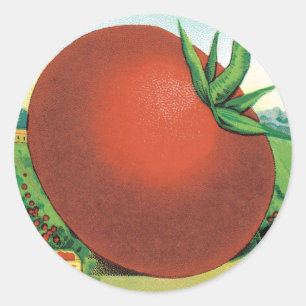 Adesivo Vintage Seed Packet Label Art, Burt's Seed Tomato