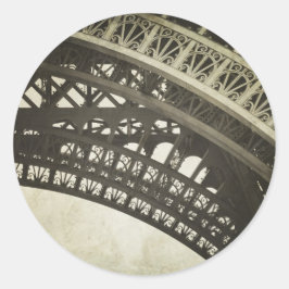 Adesivo Vintage Sepia Eiffel Tower Arch Sticker