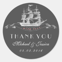 Vintage Ship Weds (Casamento Vintage) Obrigado Sti
