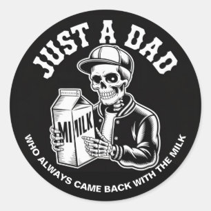 Adesivo Vintage Skeleton Pai Voltou A Dia de os pais De Le