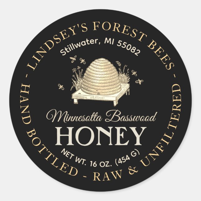 Adesivo Vintage Skep Mel Rótulo Mão Raw Embalado (Frente)