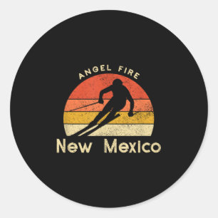 Adesivo Vintage Ski Angel Fire Novo México