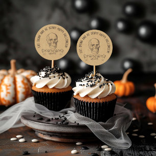 Adesivo Vintage Skull Halloween Party Favor