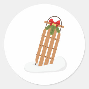 Adesivo Vintage Sled Snow